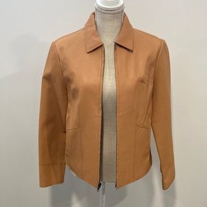 vintage Gap camel tan leather jacket M